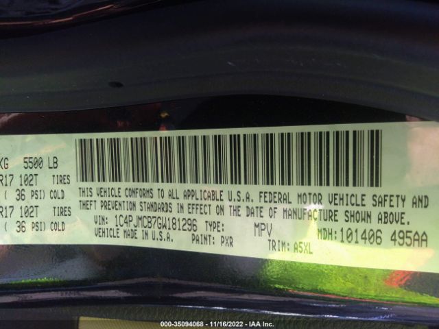 1C4PJMCB7GW181296 Jeep Cherokee Latitude