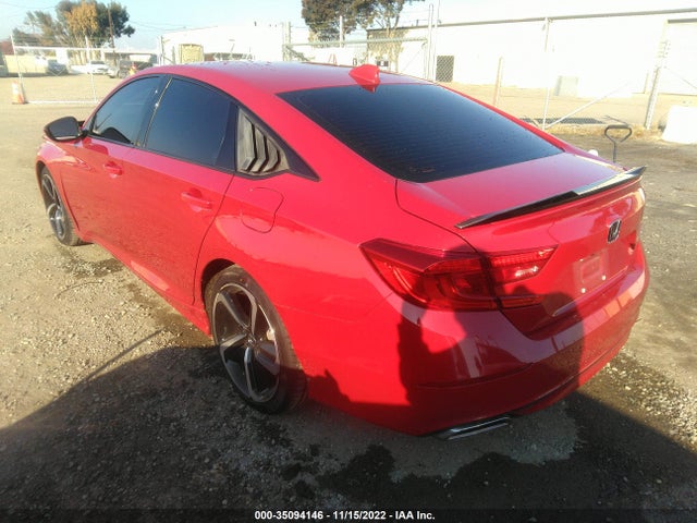 2019 HONDA ACCORD SEDAN SPORT 1.5T VIN: 1HGCV1F3XKA021054