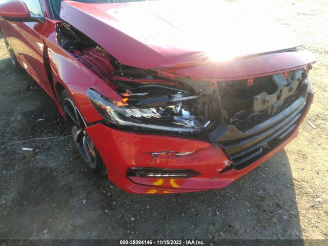 2019 HONDA ACCORD SEDAN SPORT 1.5T VIN: 1HGCV1F3XKA021054