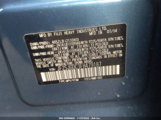 JF2SJGDC3FH479187 Subaru Forester 2.0xt Premium