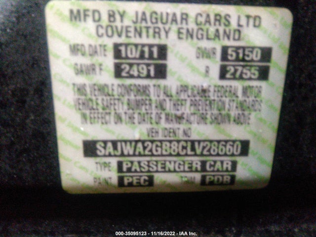 SAJWA2GB8CLV28660 Jaguar XJ