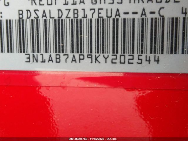 3N1AB7AP9KY202544 Nissan SENTRA SV
