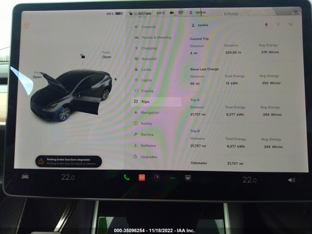2020 Tesla Model Y, VIN: 5YJYGDEF1LF017785