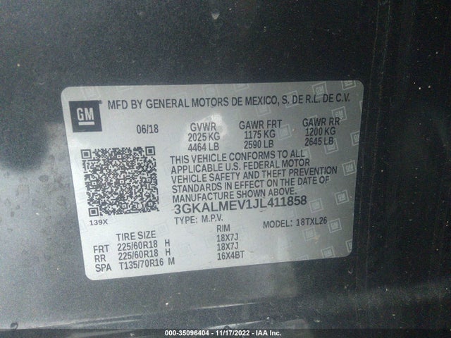 GMC Terrain Sle 2018 3GKALMEV1JL411858 Image 9