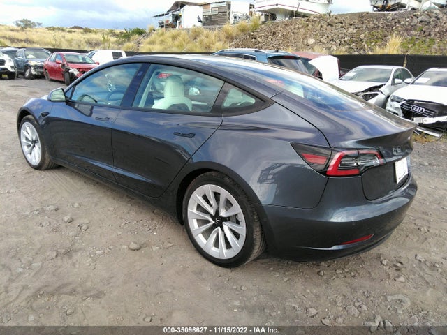 Tesla Model 3 Long Range 2022 5YJ3E1EB6NF338008 Image 3