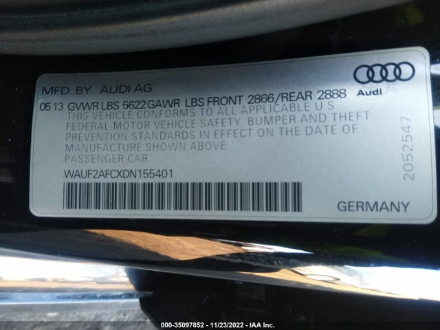 Audi S6 Prestige 2013 WAUF2AFCXDN155401 Image 10