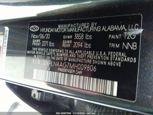 Hyundai ELANTRA SEL 2021 5NPLN4AG7MH009806 Image 14