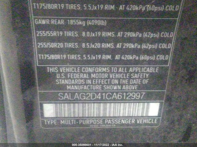 SALAG2D41CA612997 Land Rover LR4