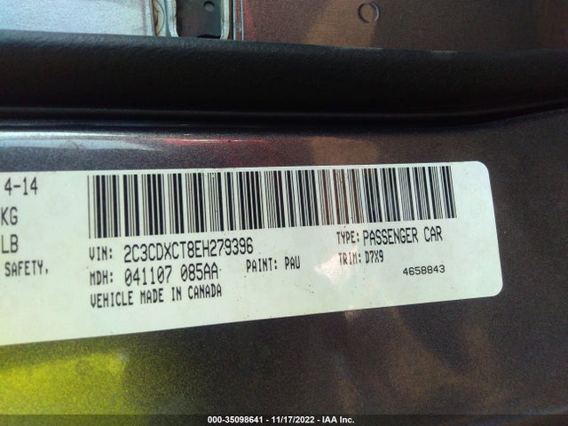 Dodge Charger Rt 2014 2C3CDXCT8EH279396 Image 9