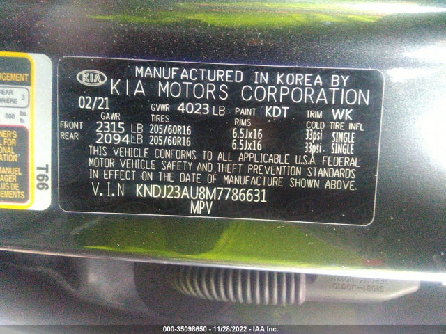 2021 Kia Soul, VIN: KNDJ23AU8M7786631