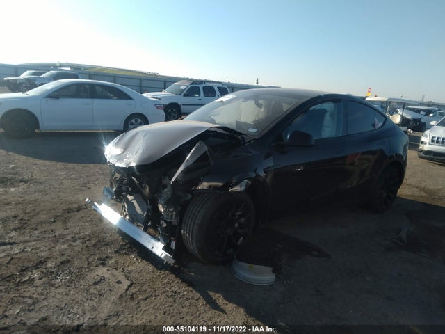 2022 TESLA MODEL Y LONG RANGE VIN: 7SAYGDEE0NA007386