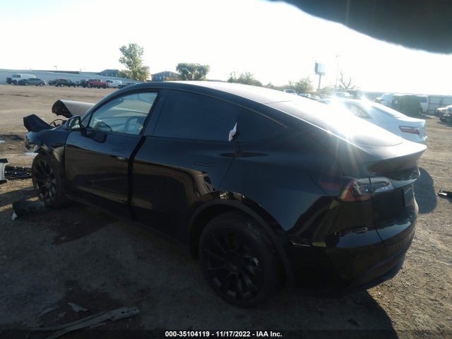 2022 TESLA MODEL Y LONG RANGE VIN: 7SAYGDEE0NA007386