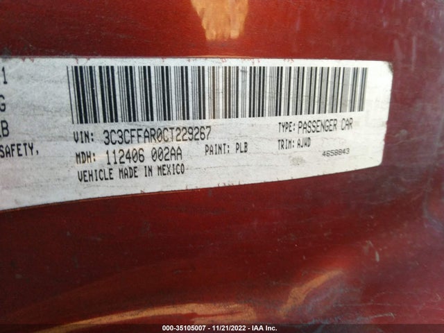 2012 FIAT 500 3C3CFFAR0CT229267 Photo 8