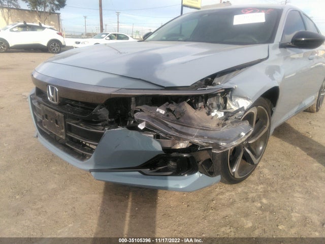 2021 HONDA ACCORD SEDAN SPORT VIN: 1HGCV1F39MA097514