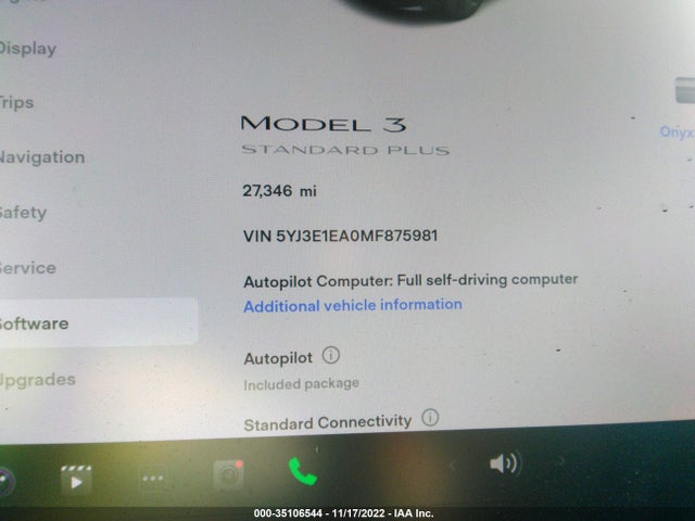 Tesla Model 3 Standard Range Plus 2021 5YJ3E1EA0MF875981 Image 7