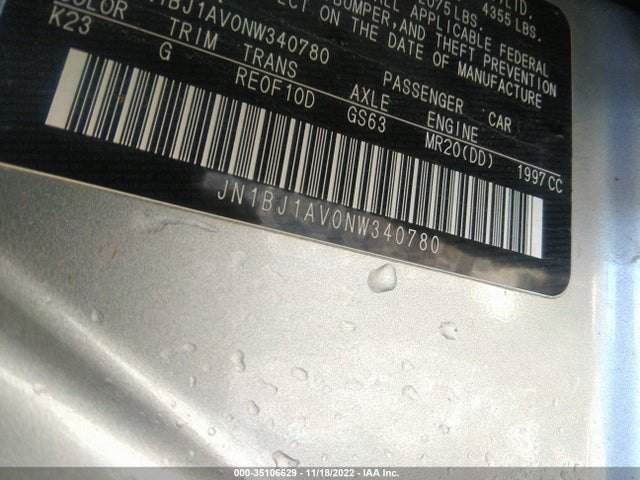 2022 Nissan Rogue, VIN: JN1BJ1AV0NW340780
