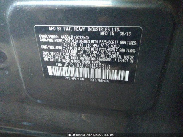 JF2SJAAC2EH459318 Subaru Forester 2.5i
