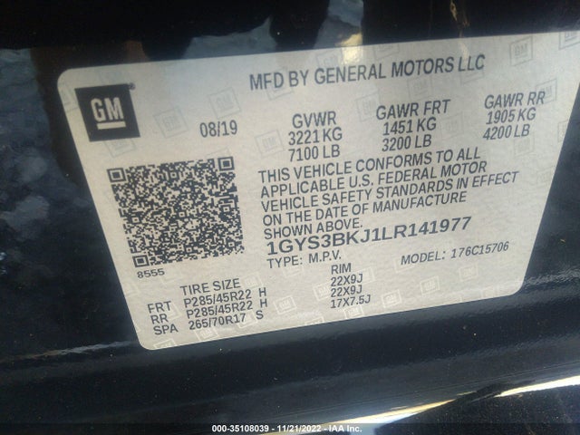 2020 Cadillac Escalade, VIN: 1GYS3BKJ1LR141977