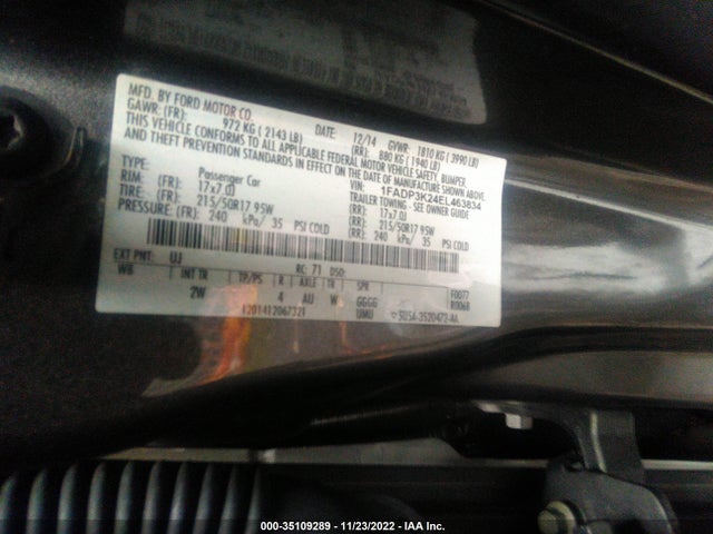 Ford Focus 2014 1FADP3K24EL463834 Image 25