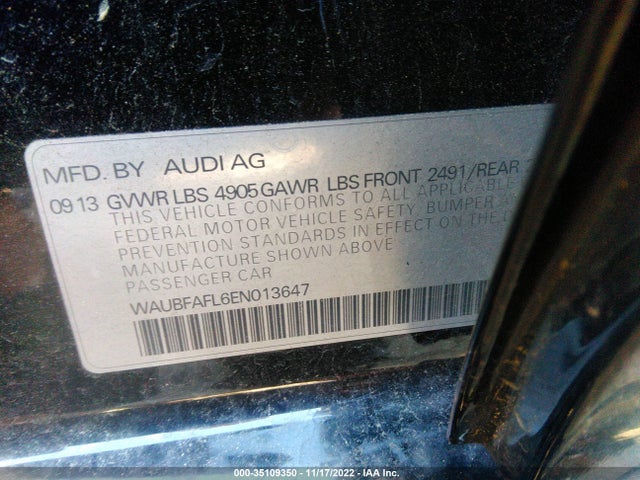 WAUBFAFL6EN013647 Audi A4 PREMIUM