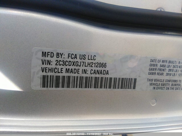 Dodge Charger Scat Pack 2020 2C3CDXGJ7LH212066 Image 10