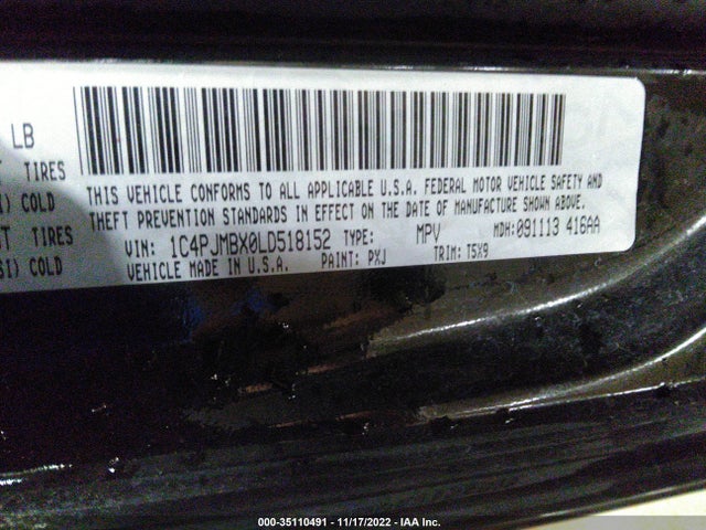 2020 Jeep Cherokee, VIN: 1C4PJMBX0LD518152