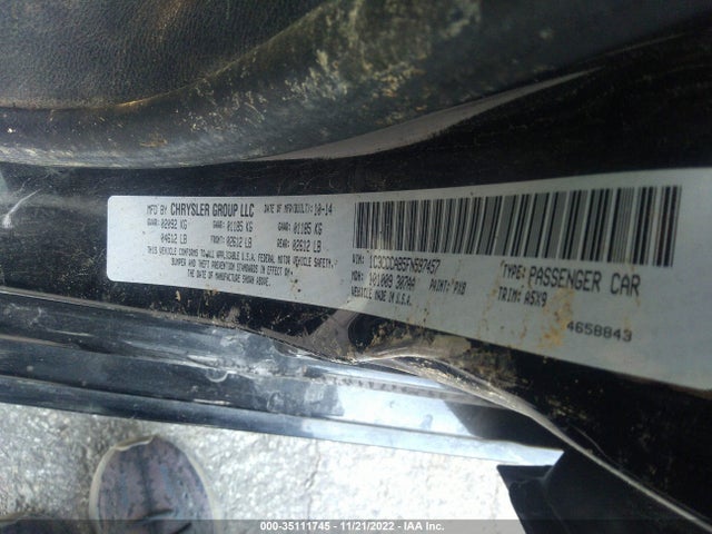 2015 CHRYSLER 200 LIMITED VIN: 1C3CCCAB5FN597457