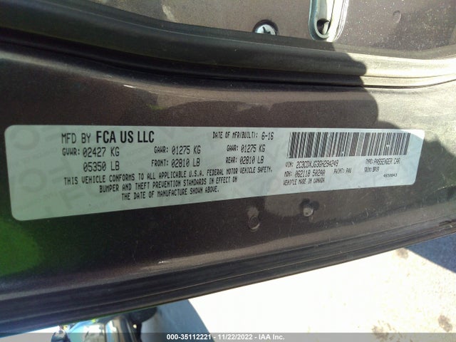 Dodge Charger Sxt 2016 2C3CDXJG3GH294249 Image 10