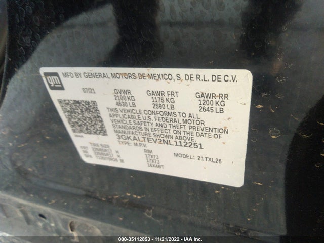 GMC Terrain Sle 2022 3GKALTEV2NL112251 Image 9