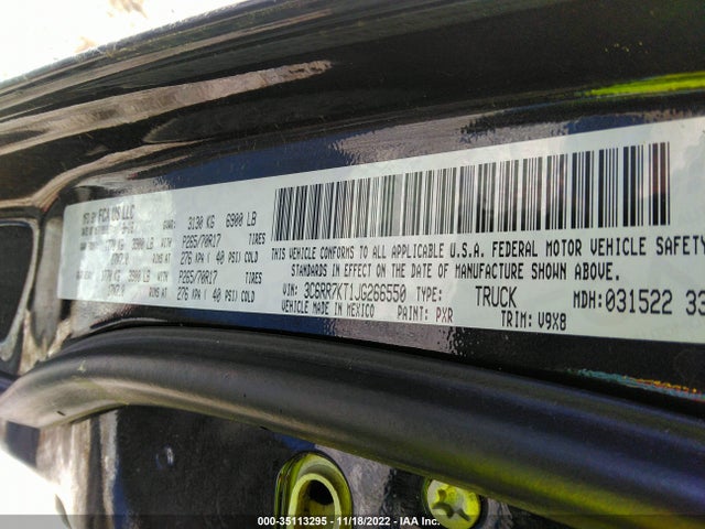 RAM 1500 Tradesman 2018 3C6RR7KT1JG266550 Image 9