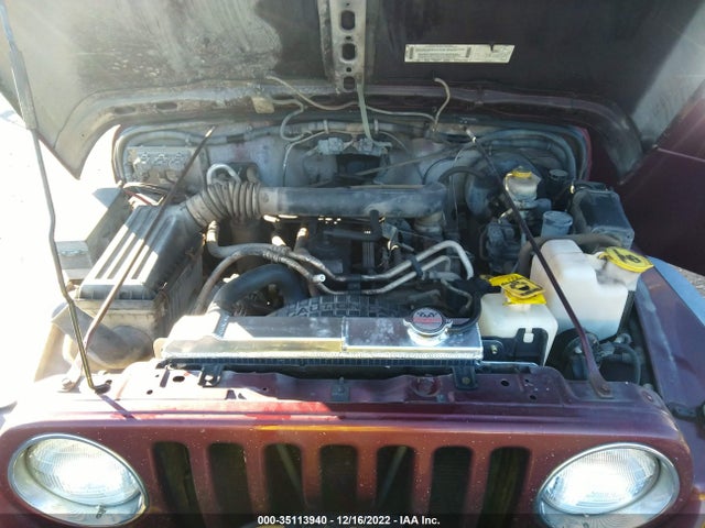 2001 JEEP WRANGLER SPORT VIN: 1J4FA49S01P360326