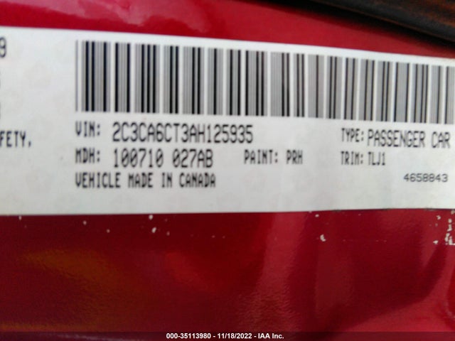 Chrysler 300 300c Hemi 2010 2C3CA6CT3AH125935 Image 14