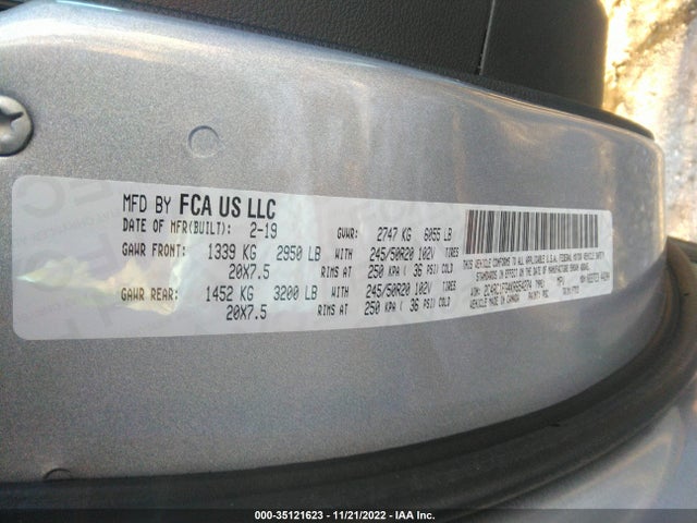 Chrysler Pacifica Touring Plus 2019 2C4RC1FG4KR654274 Image 9