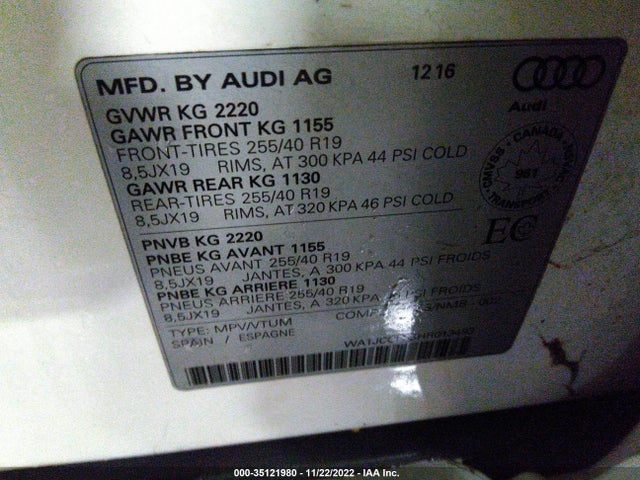Audi Q3 Premium Plus 2017 WA1JCCFS3HR013493 Image 9