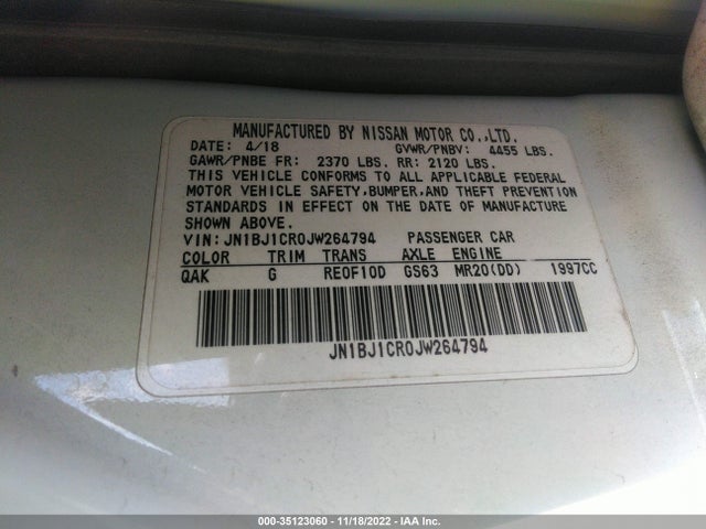 2018 Nissan Qashqai, VIN: JN1BJ1CR0JW264794