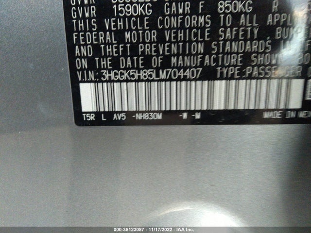 2020 Honda Fit, VIN: 3HGGK5H85LM704407