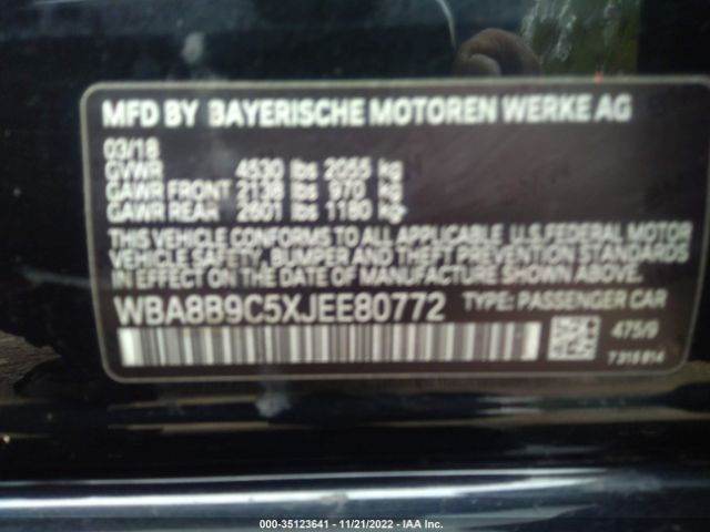 WBA8B9C5XJEE80772 BMW 3 Series 330i