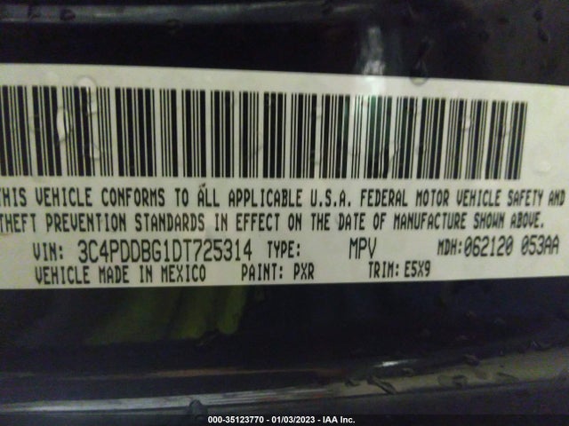 Dodge Journey Sxt 2013 3C4PDDBG1DT725314 Image 10
