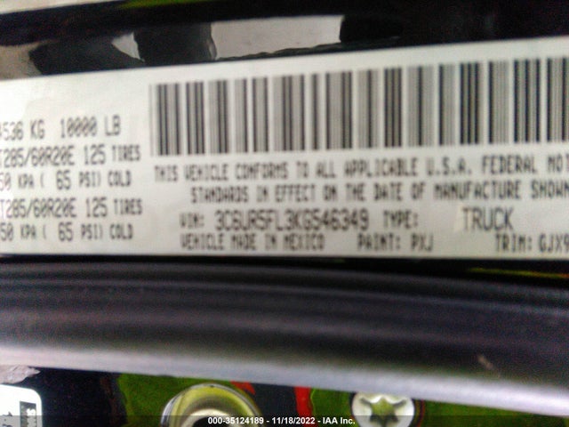 3C6UR5FL3KG546349 RAM 2500 Laramie