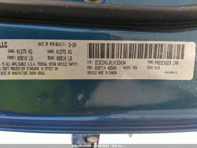 Dodge Charger Scat Pack 2020 2C3CDXGJXLH153434 Image 10