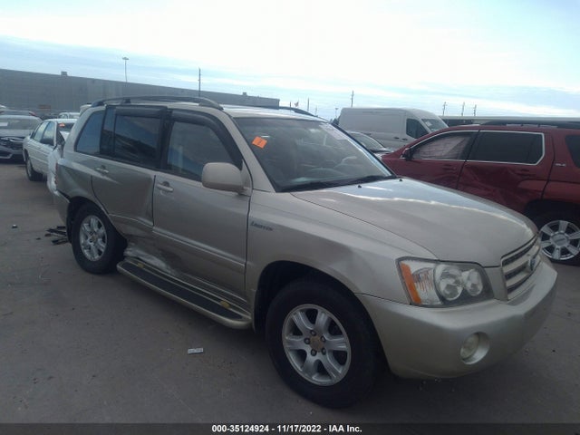 2002 TOYOTA HIGHLANDER VIN: JTEGF21AX20037653