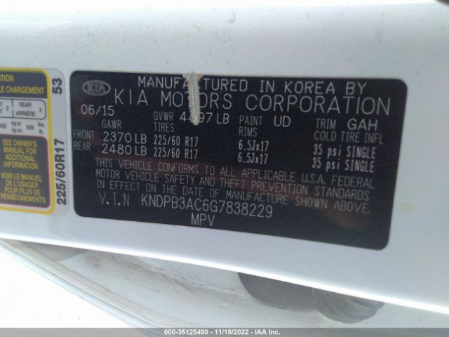 KNDPB3AC6G7838229 KIA Sportage Lx
