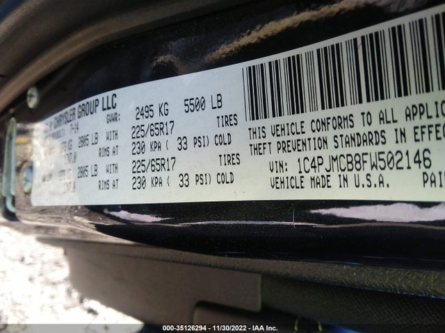 1C4PJMCB8FW502146 Jeep Cherokee Latitude