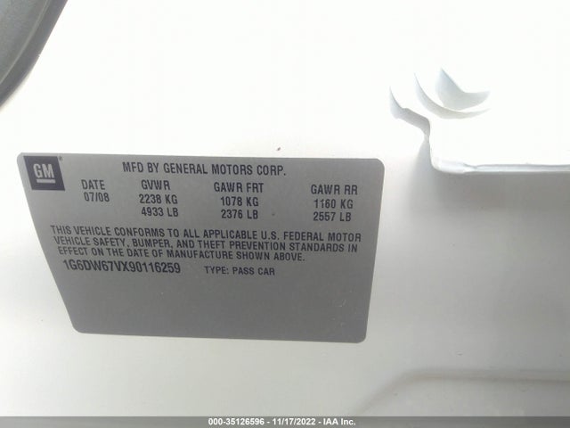 Cadillac STS 2009 1G6DW67VX90116259 Image 10