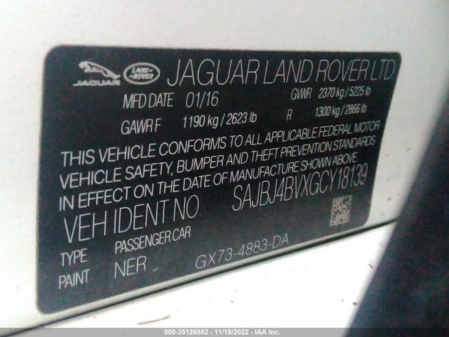 Jaguar XF 2016 SAJBJ4BVXGCY18139 Image 10