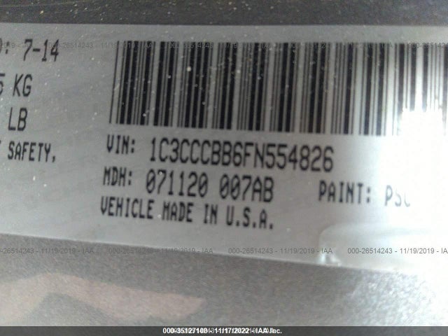 Chrysler 200 S 2015 1C3CCCBB6FN554826 Image 10