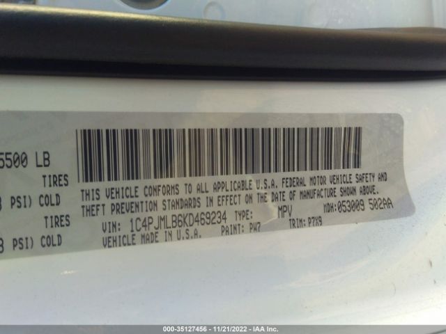 1C4PJMLB6KD469234 Jeep Cherokee Altitude