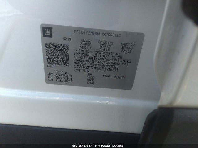 2019 Cadillac XT4, VIN: 1GYFZFR49KF176001