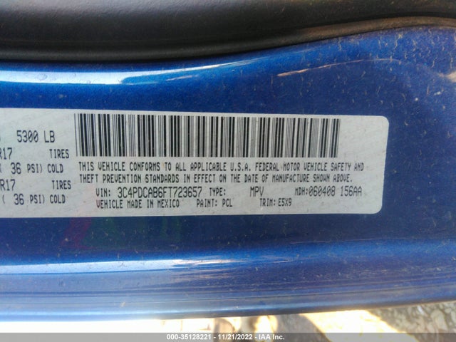 Dodge Journey American Value Pkg 2015 3C4PDCAB6FT723657 Image 9