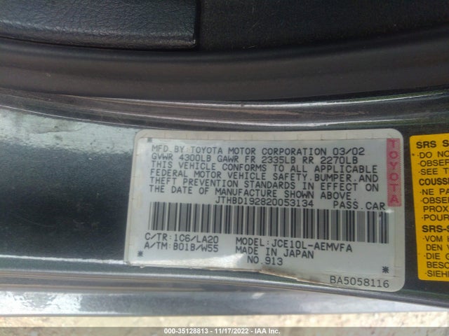 Lexus IS 300 2002 JTHBD192820053134 Image 10